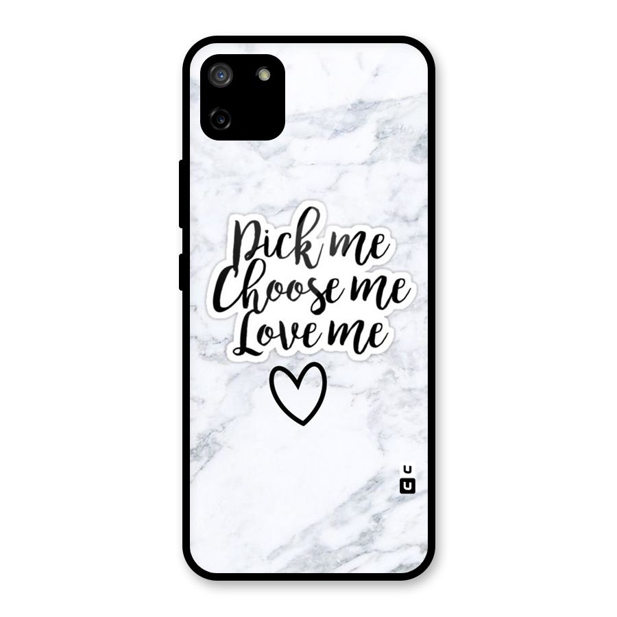 Just Me Glass Back Case for Realme C11