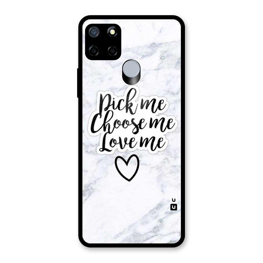 Just Me Glass Back Case for Realme C12