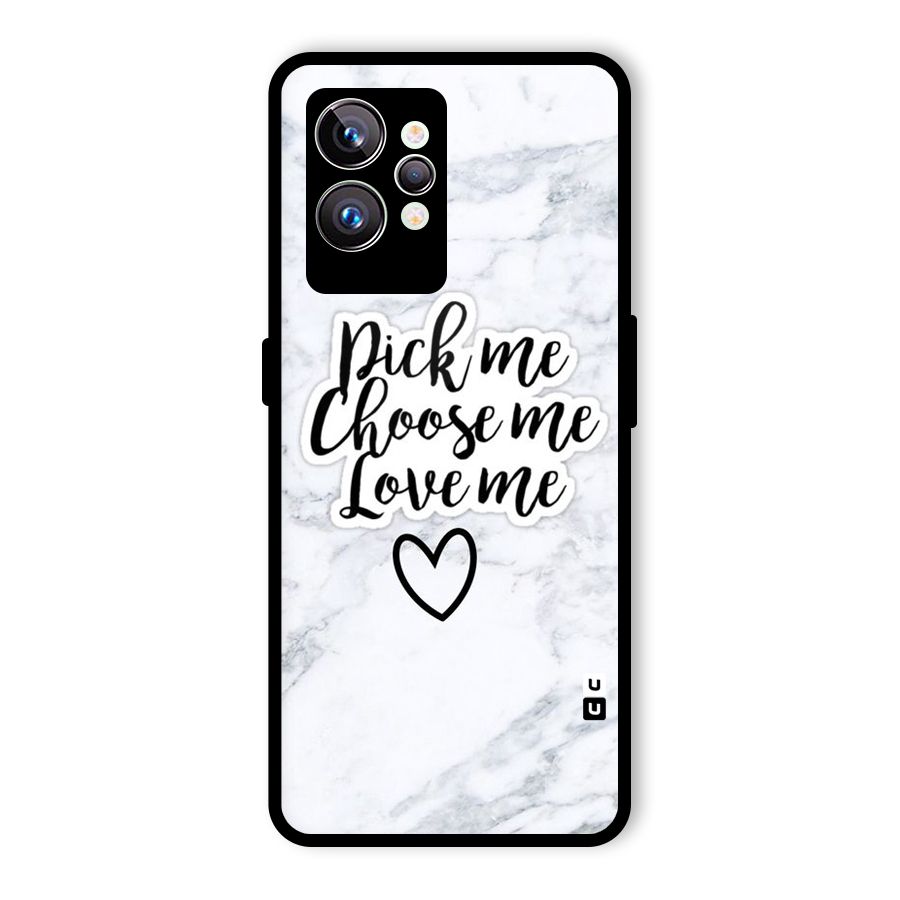 Just Me Glass Back Case for Realme GT2 Pro
