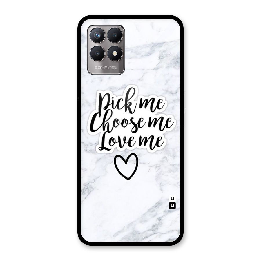 Just Me Glass Back Case for Realme Narzo 50
