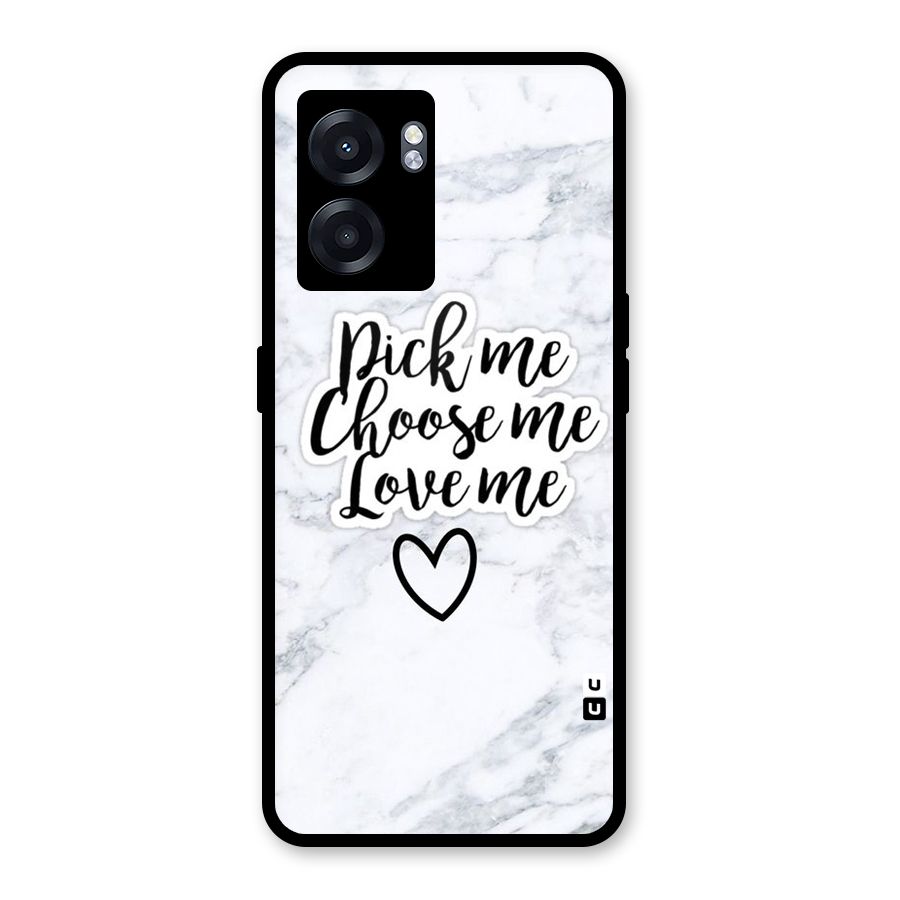 Just Me Glass Back Case for Realme Narzo 50 5G