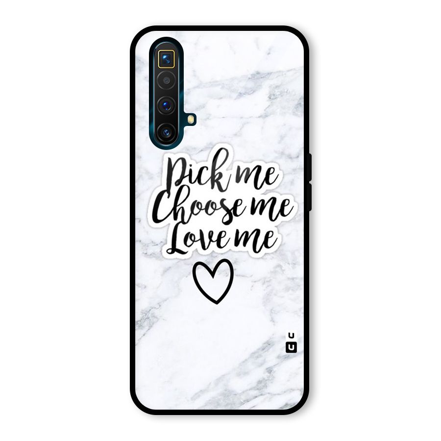 Just Me Glass Back Case for Realme X3