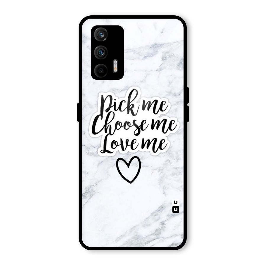 Just Me Glass Back Case for Realme X7 Max