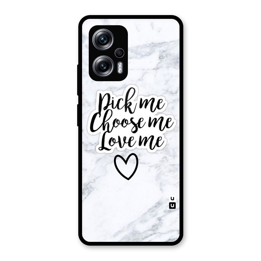 Just Me Glass Back Case for Redmi K50i