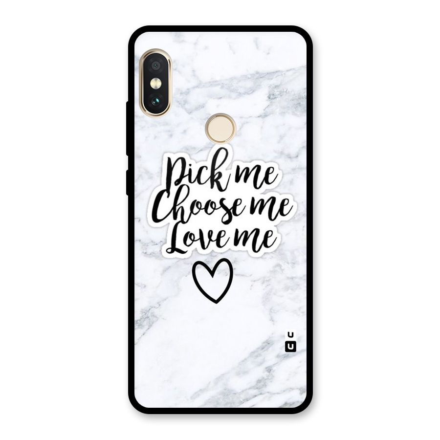 Just Me Glass Back Case for Redmi Note 5 Pro