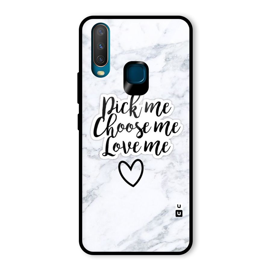 Just Me Glass Back Case for Vivo U10