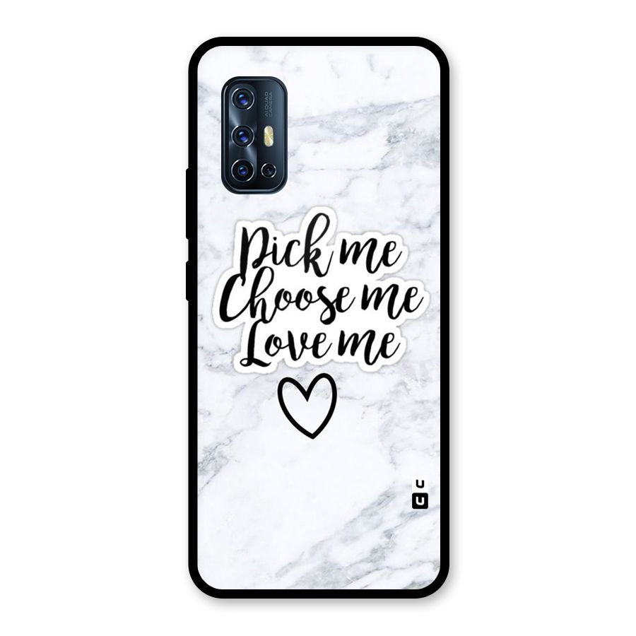 Just Me Glass Back Case for Vivo V17