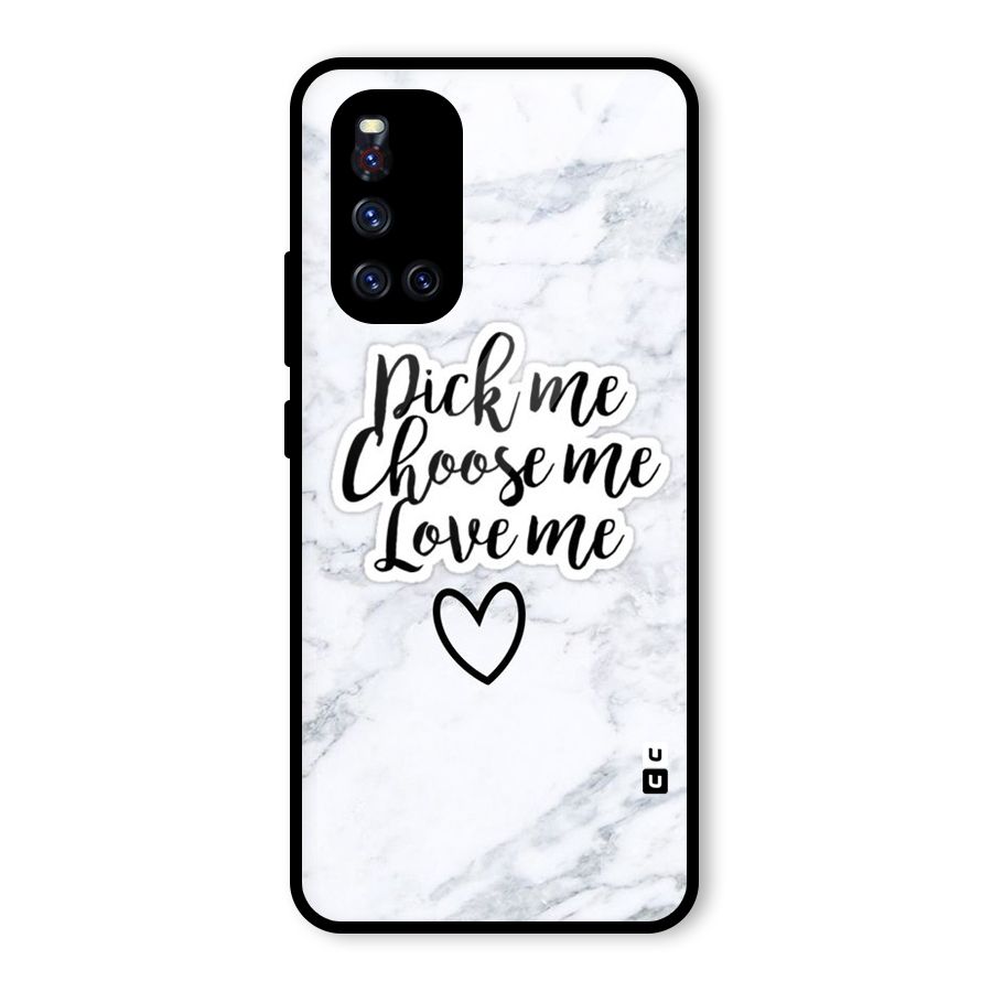 Just Me Glass Back Case for Vivo V19