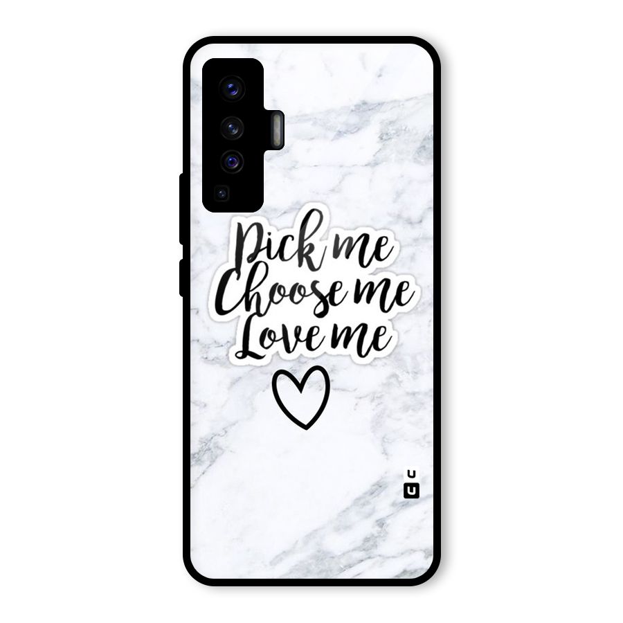 Just Me Glass Back Case for Vivo X50