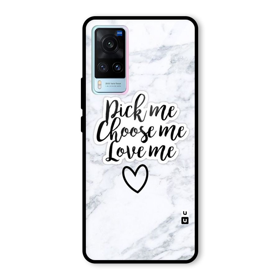Just Me Glass Back Case for Vivo X60