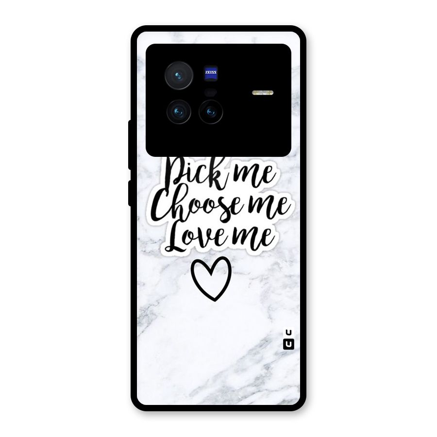 Just Me Glass Back Case for Vivo X80