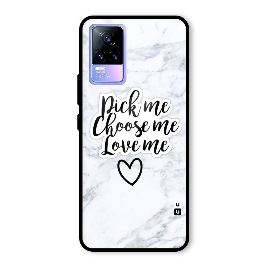 Just Me Glass Back Case for Vivo Y73