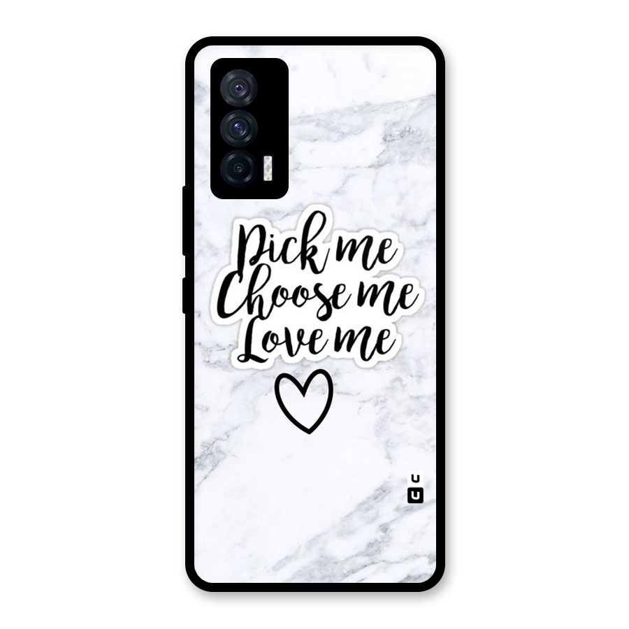 Just Me Glass Back Case for Vivo iQOO 7 5G