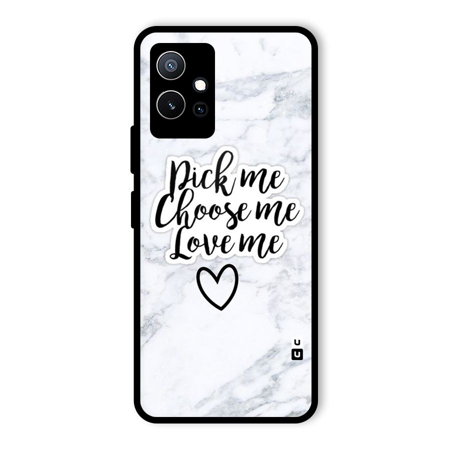 Just Me Glass Back Case for Vivo iQOO Z6