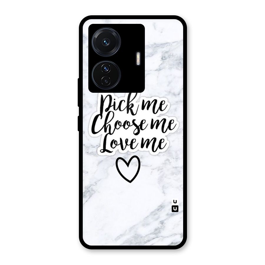 Just Me Glass Back Case for Vivo iQOO Z6 Pro