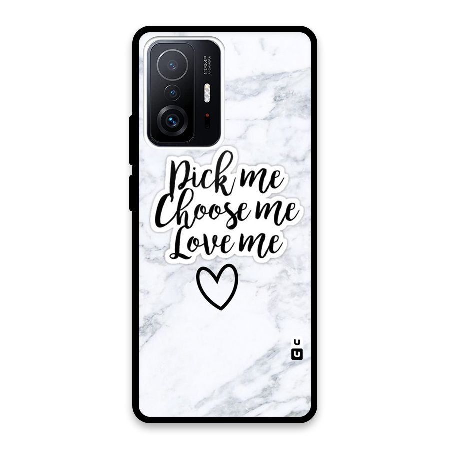 Just Me Glass Back Case for Xiaomi 11T Pro