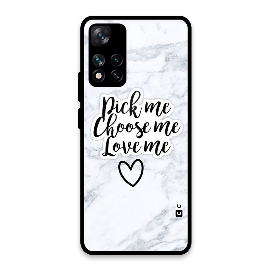 Just Me Glass Back Case for Xiaomi 11i HyperCharge 5G