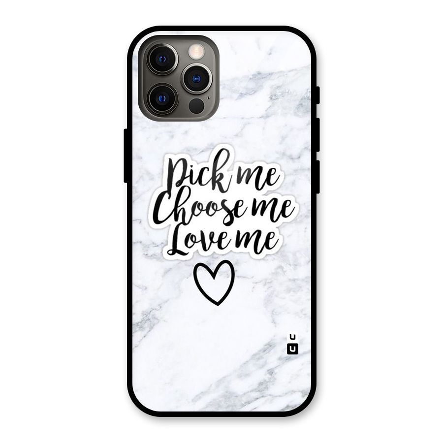 Just Me Glass Back Case for iPhone 12 Pro