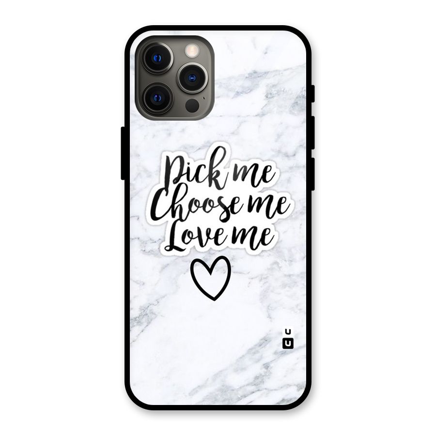 Just Me Glass Back Case for iPhone 12 Pro Max