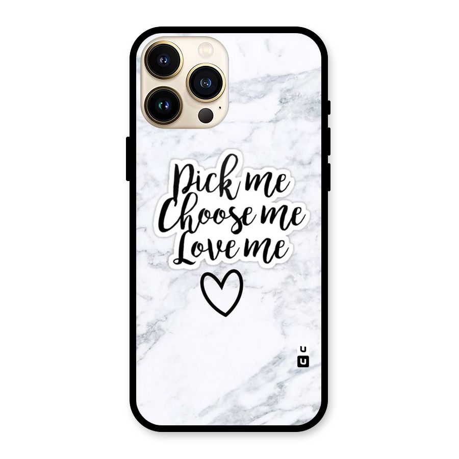 Just Me Glass Back Case for iPhone 13 Pro Max