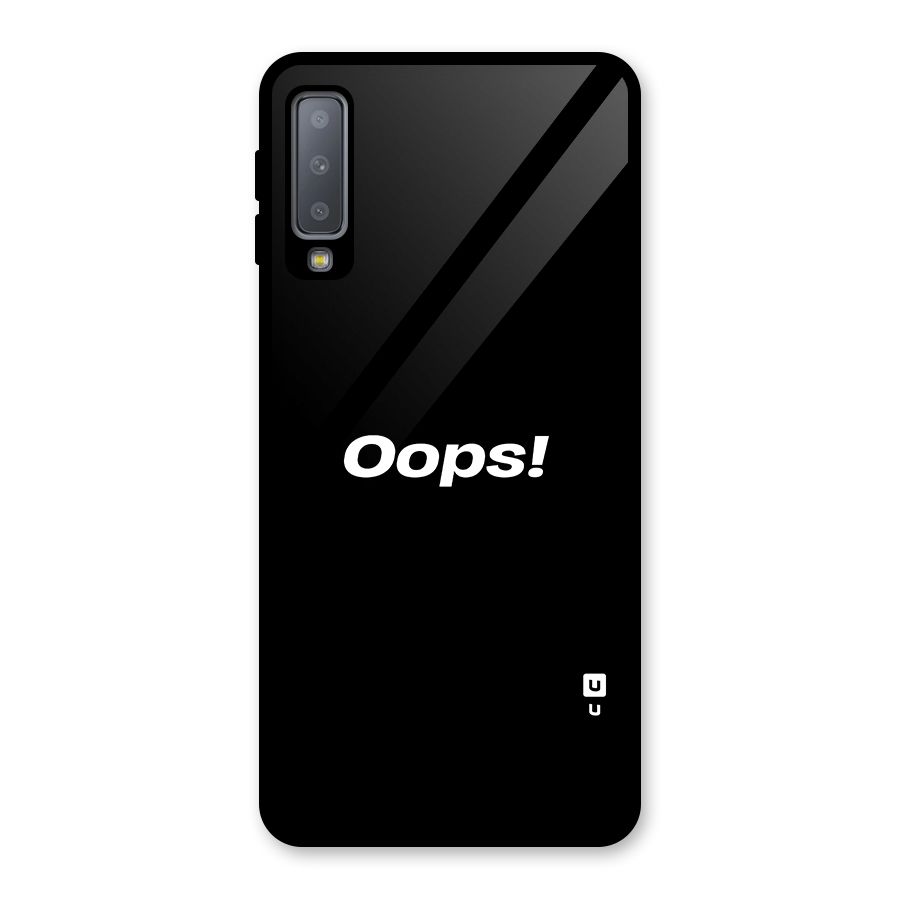 Just Oops Glass Back Case for Galaxy A7 (2018)