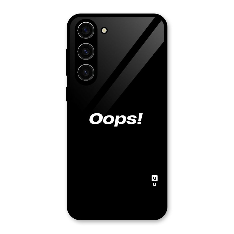 Just Oops Glass Back Case for Galaxy S23 Plus