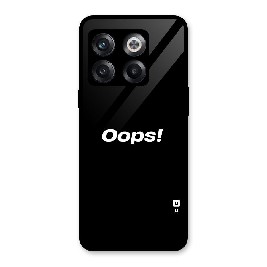 Just Oops Glass Back Case for OnePlus 10T