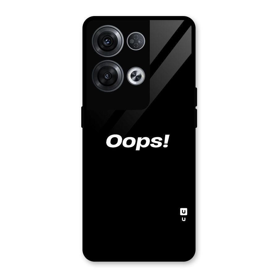 Just Oops Glass Back Case for Oppo Reno8 Pro 5G