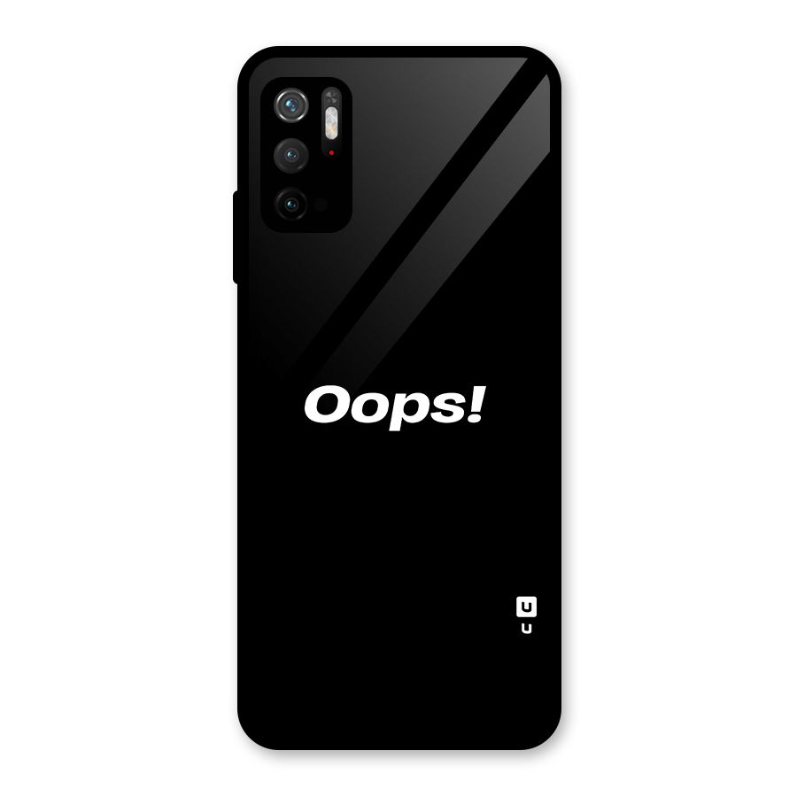 Just Oops Glass Back Case for Poco M3 Pro 5G