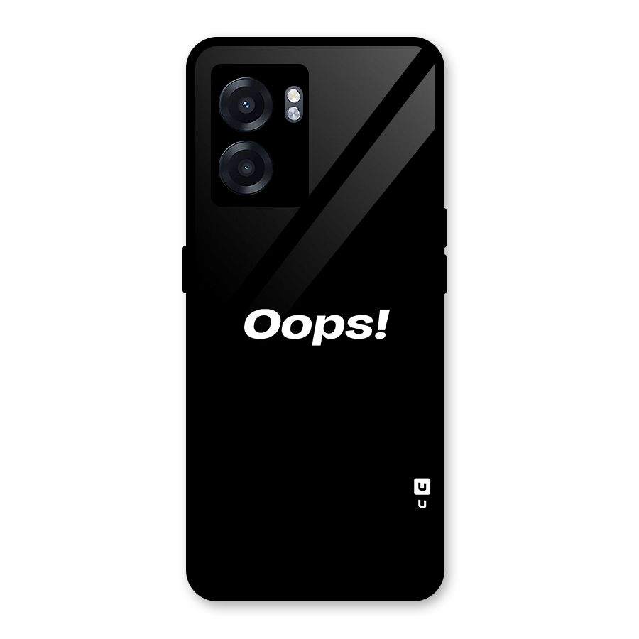 Just Oops Glass Back Case for Realme Narzo 50 5G