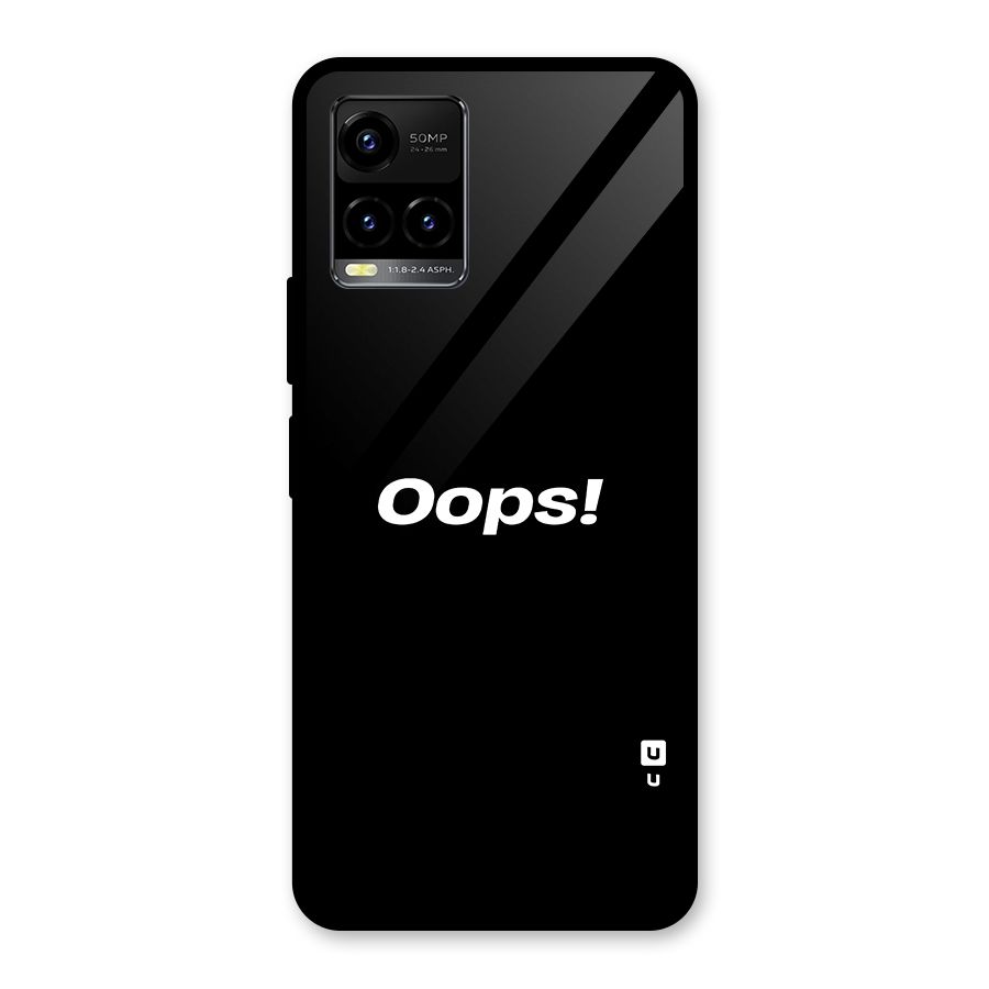 Just Oops Glass Back Case for Vivo Y21T