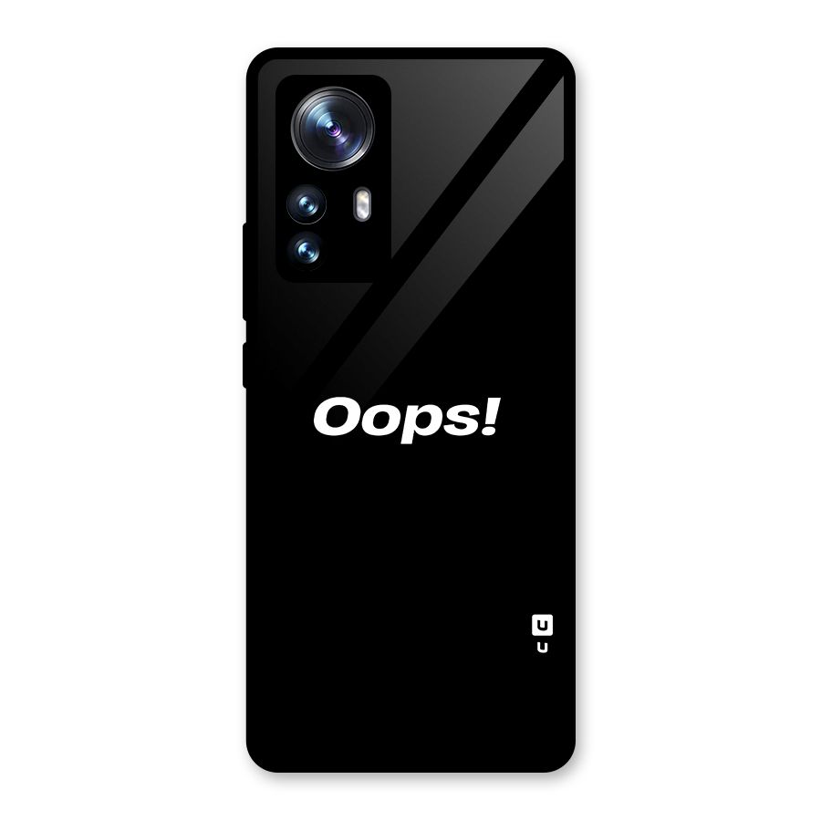 Just Oops Glass Back Case for Xiaomi 12 Pro