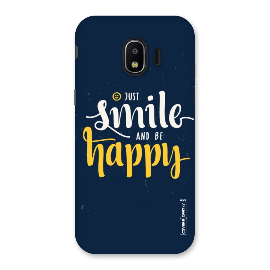 Just Smile Back Case for Galaxy J2 Pro 2018