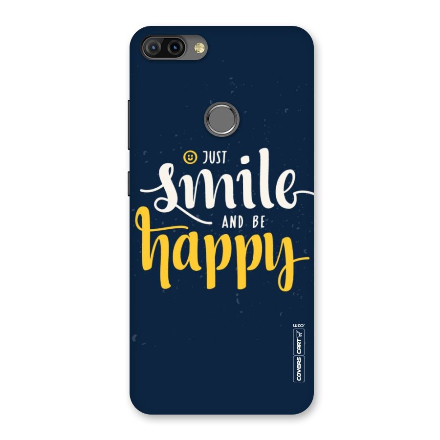 Just Smile Back Case for Infinix Hot 6 Pro