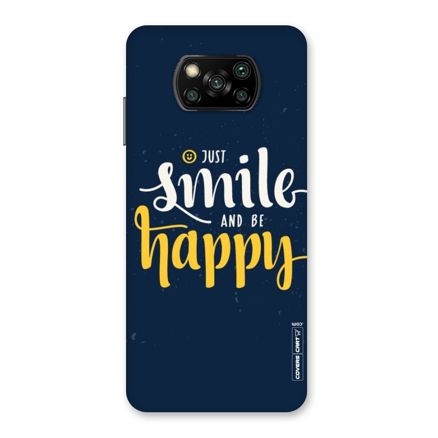 Just Smile Back Case for Poco X3