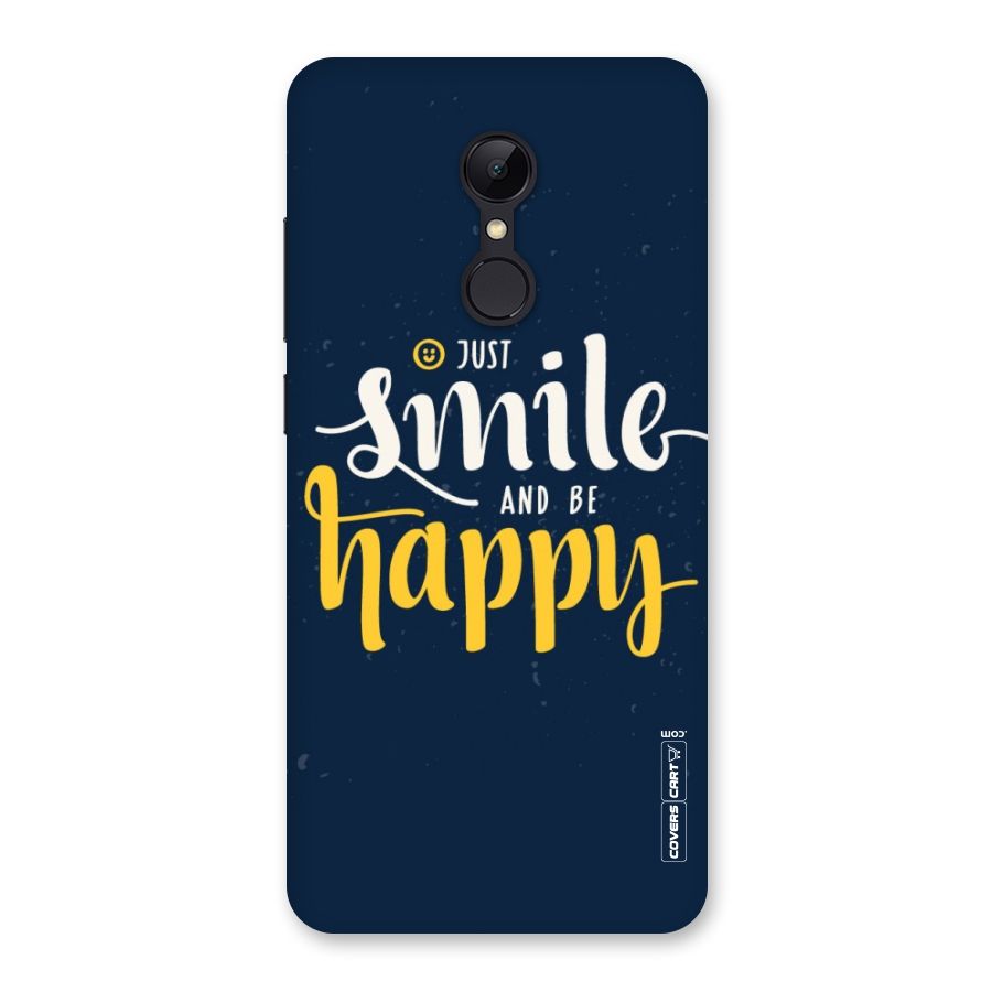 Just Smile Back Case for Redmi 5