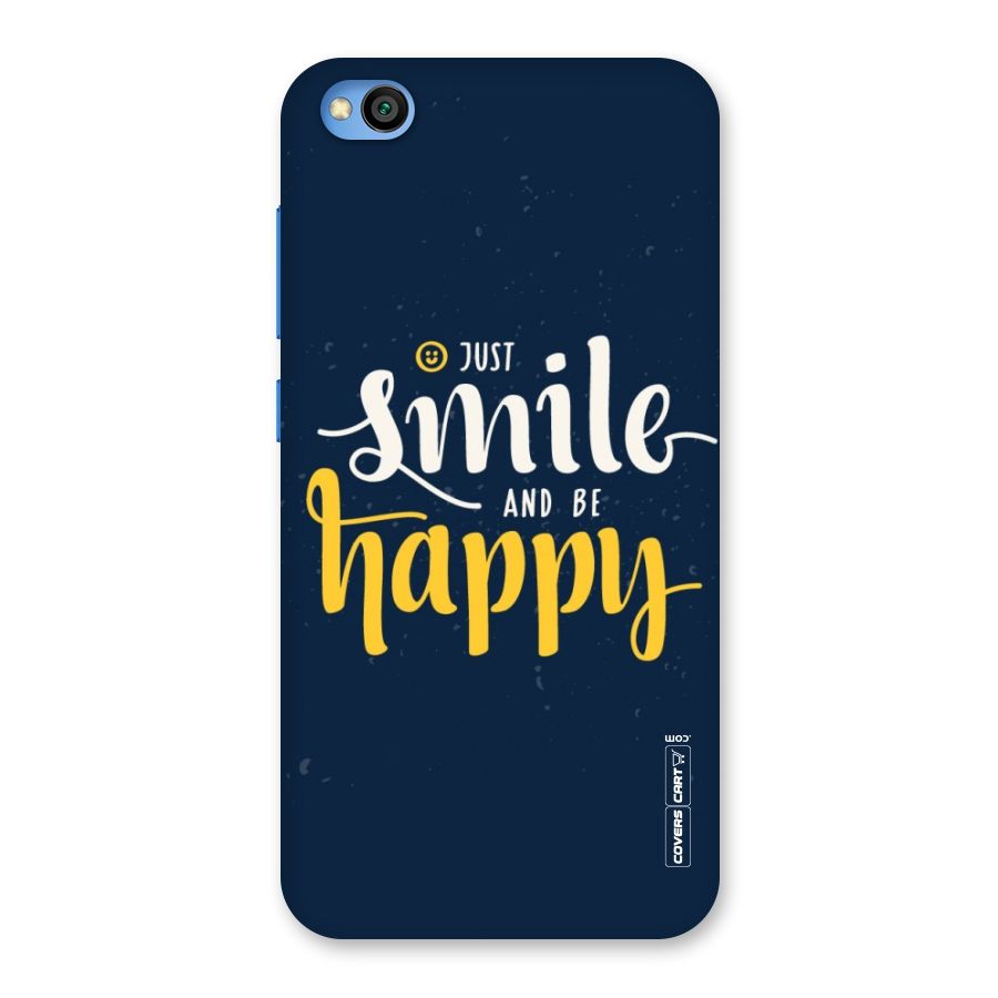 Just Smile Back Case for Redmi Go