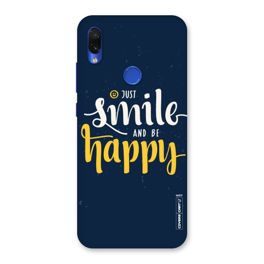 Just Smile Back Case for Redmi Note 7S