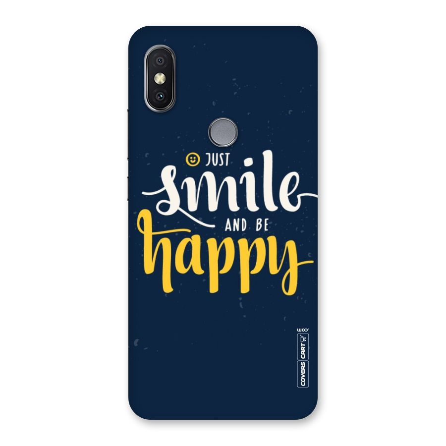 Just Smile Back Case for Redmi Y2