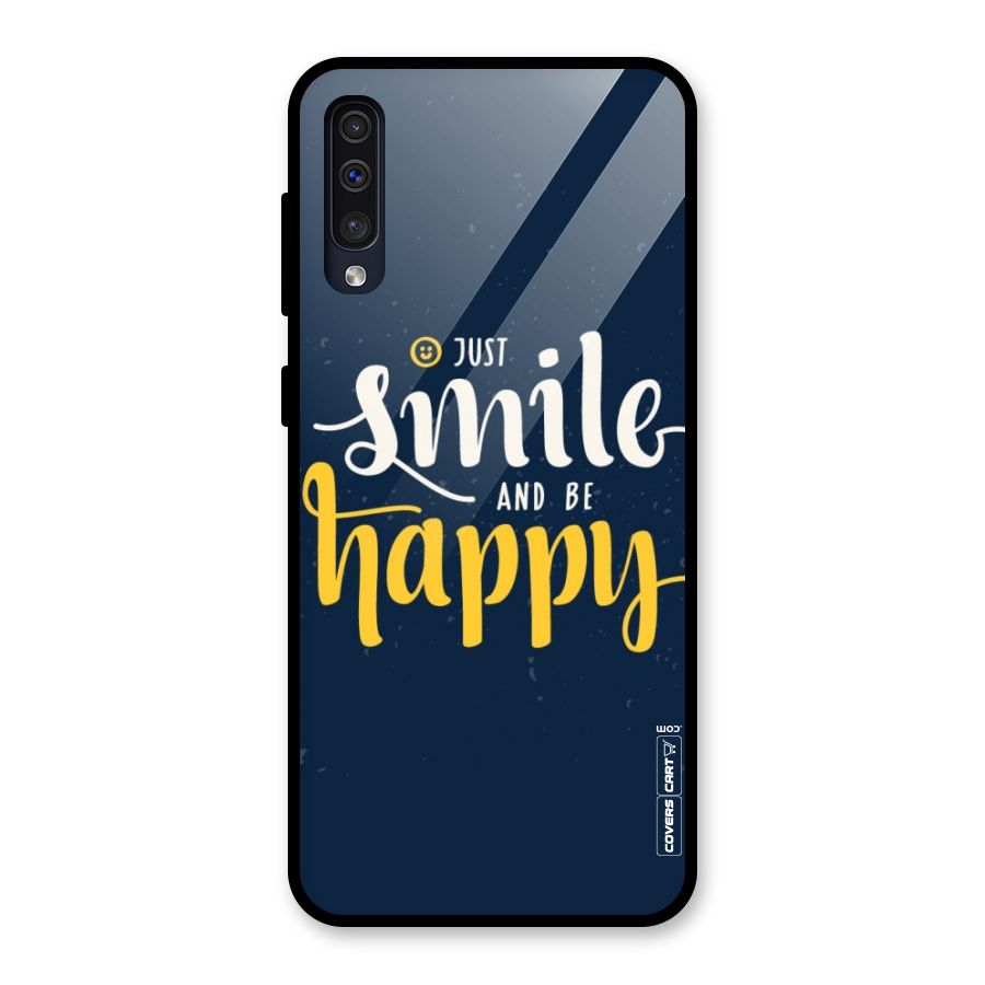 Just Smile Glass Back Case for Galaxy A50s