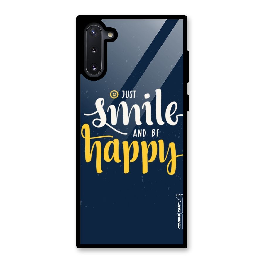 Just Smile Glass Back Case for Galaxy Note 10