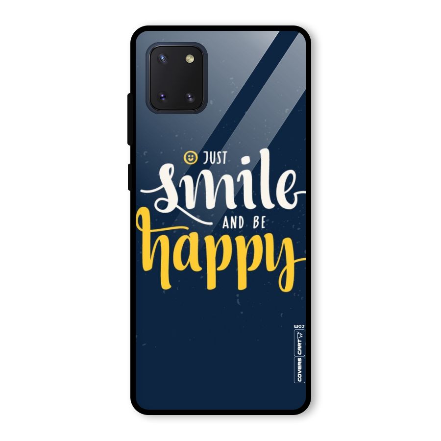 Just Smile Glass Back Case for Galaxy Note 10 Lite