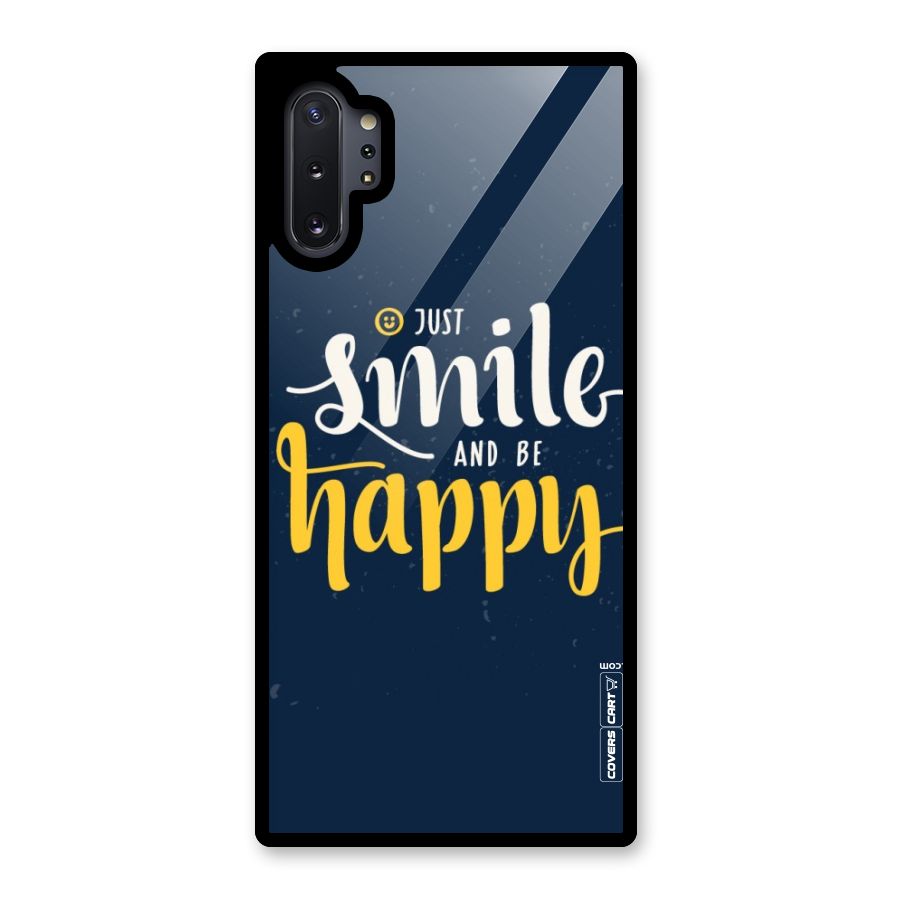 Just Smile Glass Back Case for Galaxy Note 10 Plus