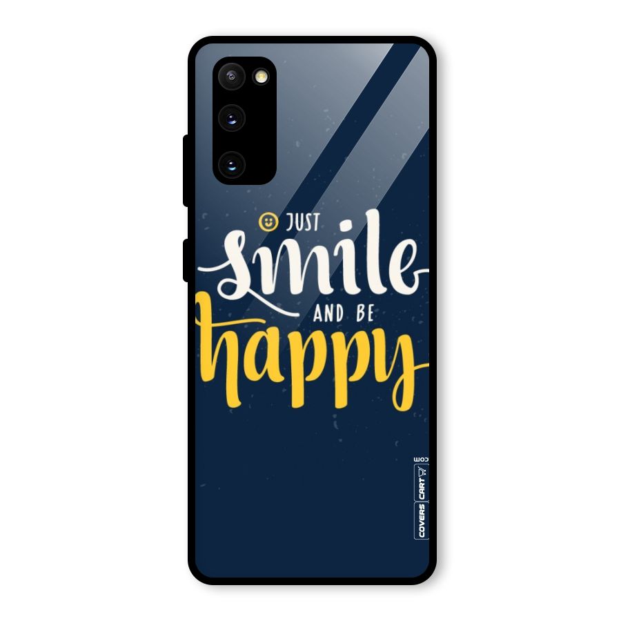 Just Smile Glass Back Case for Galaxy S20 FE 5G