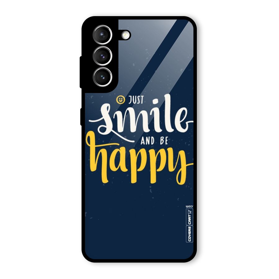 Just Smile Glass Back Case for Galaxy S21 5G
