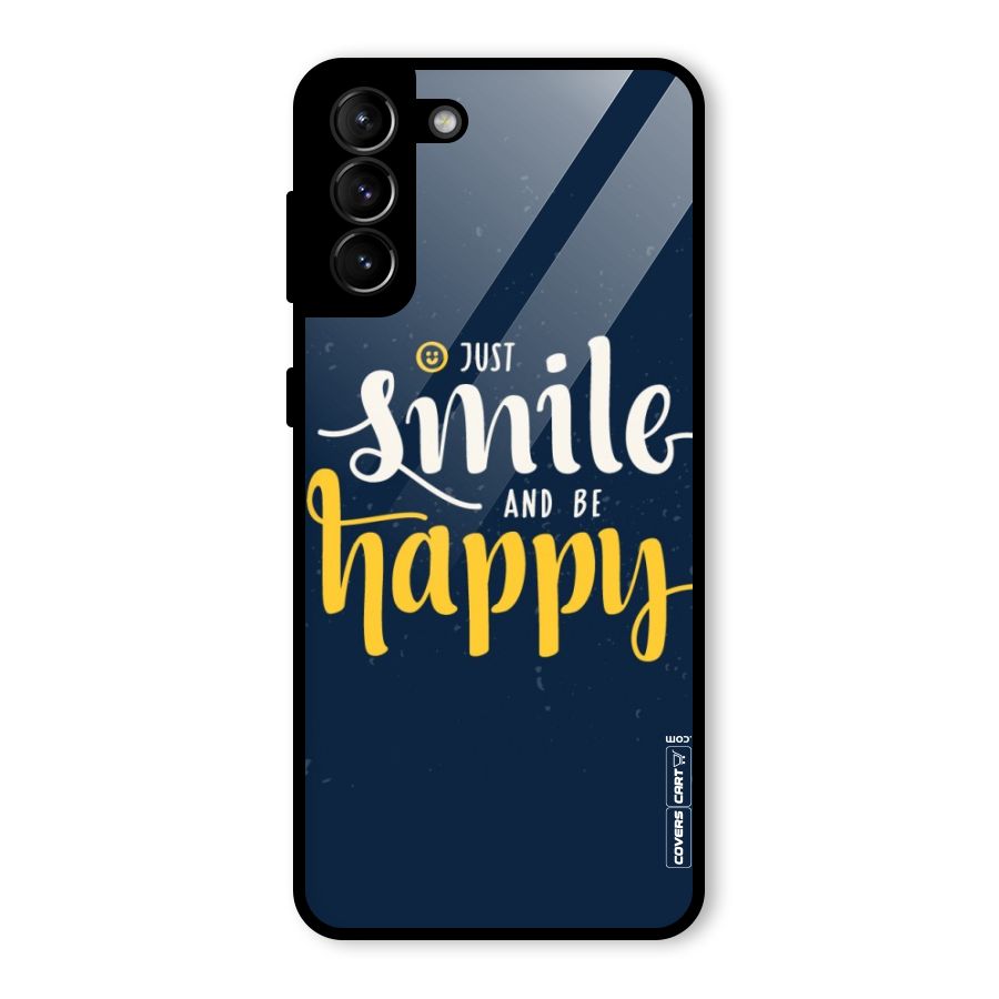 Just Smile Glass Back Case for Galaxy S21 Plus