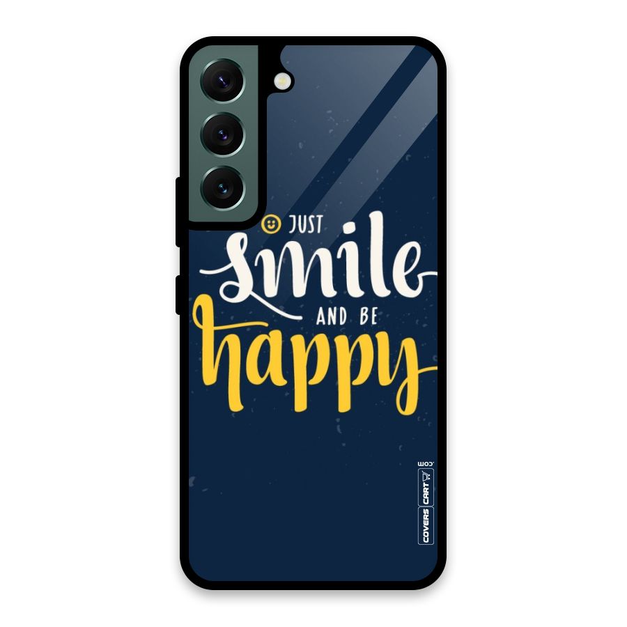 Just Smile Glass Back Case for Galaxy S22 5G