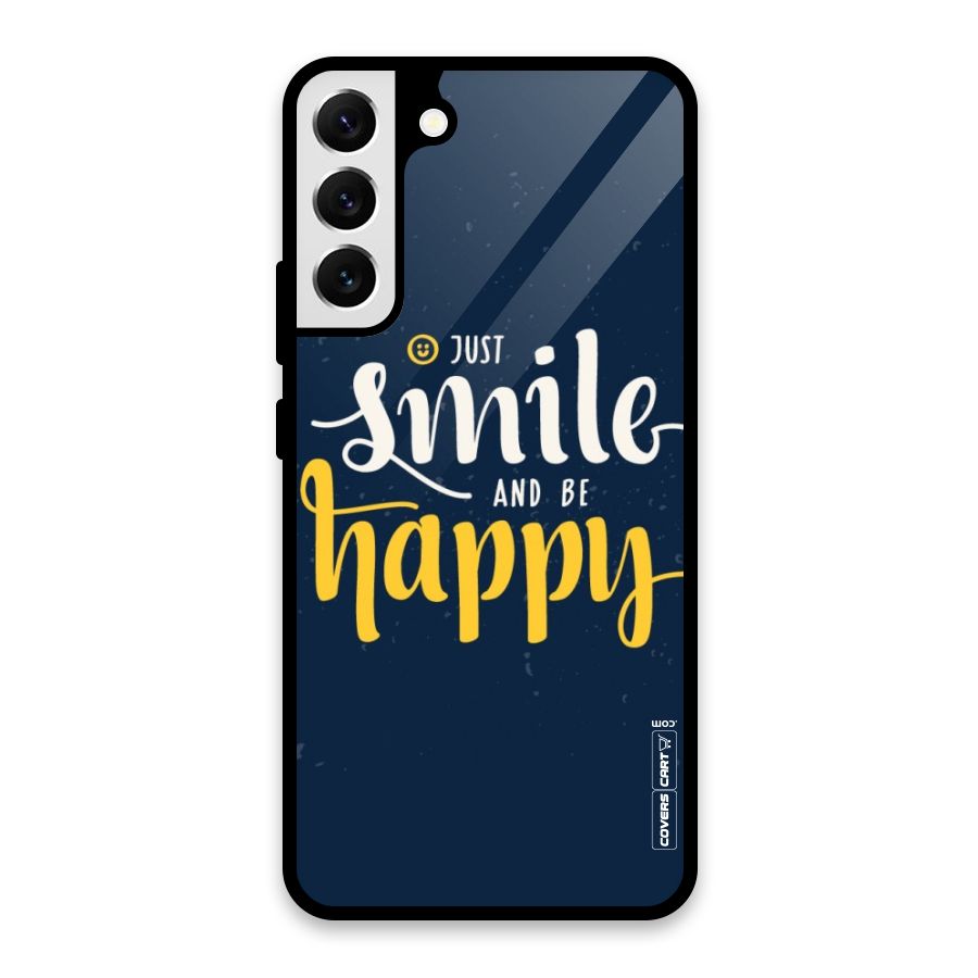 Just Smile Glass Back Case for Galaxy S22 Plus 5G