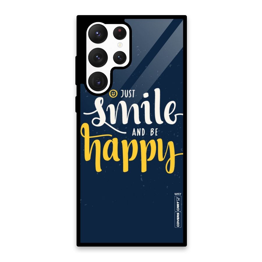 Just Smile Glass Back Case for Galaxy S22 Ultra 5G