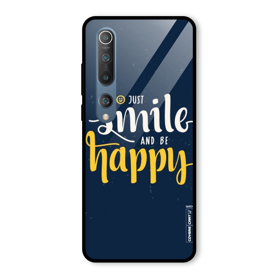 Just Smile Glass Back Case for Mi 10